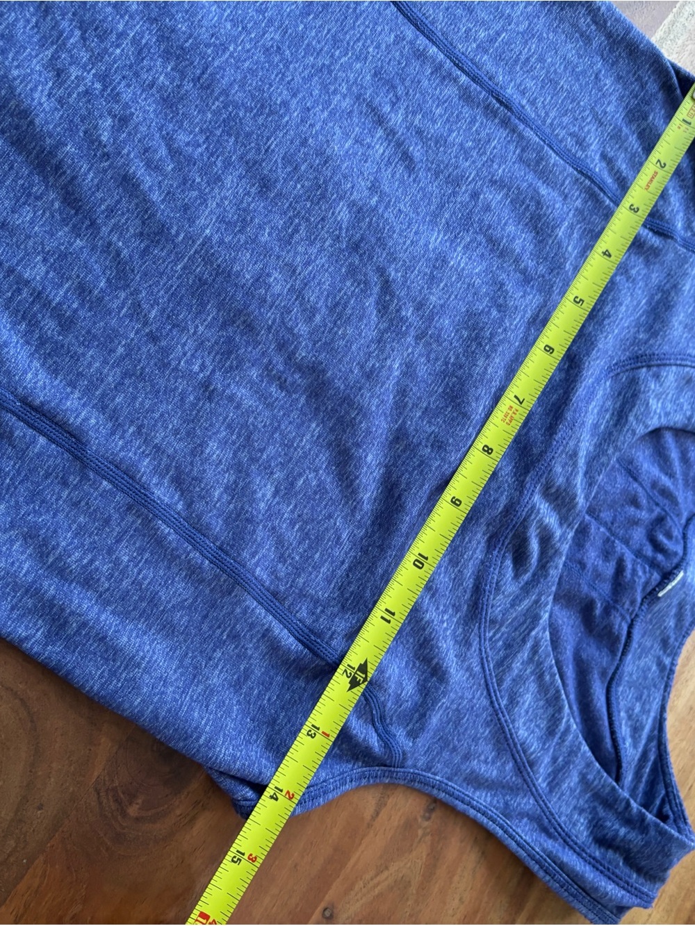 Lululemon Ruffle Back Racerback Tank Blue - Size 6 - Picture 4 of 5